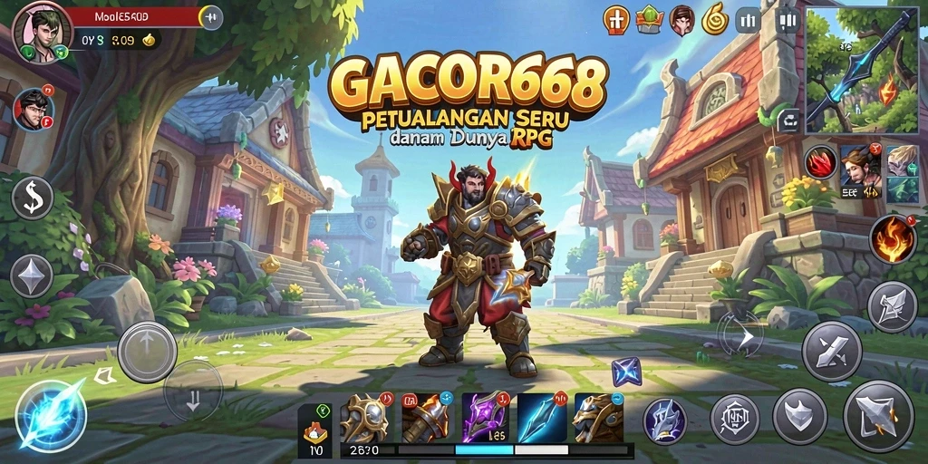 Tampilan gameplay RPG yang seru dan mengasyikkan di GACOR668.