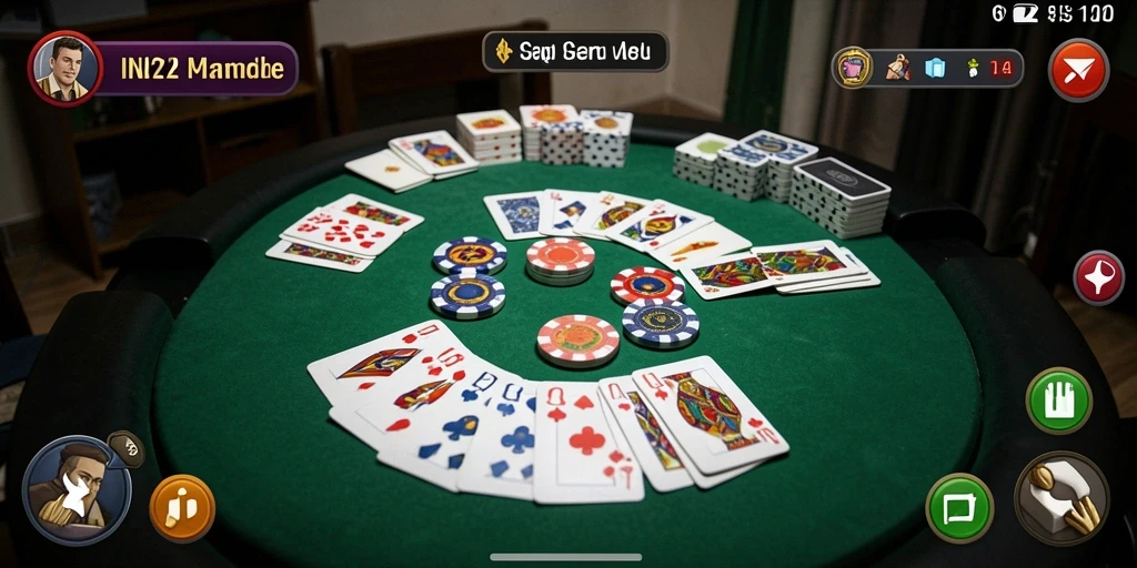 Tampilan seru gameplay Gaple di IN22 dengan grafik menawan.