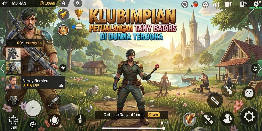 Tampilan gameplay seru di dunia terbuka KLUBIMPIAN.