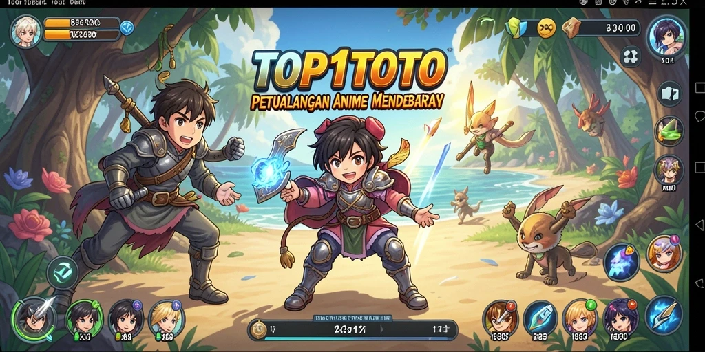 Screenshot gameplay menawarkan aksi seru dan karakter Anime yang menarik.