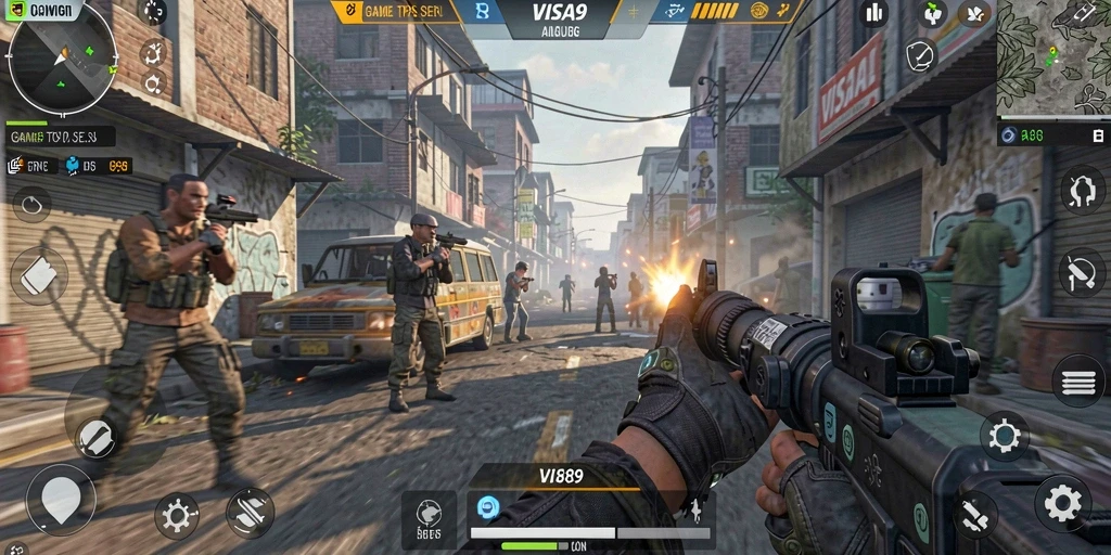 Tampilan gameplay seru dan mendebarkan dari VISA89.